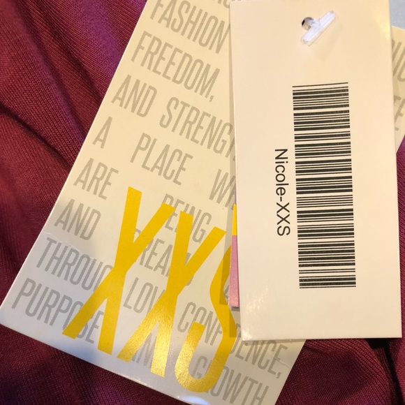 NWT XXS LuLaRoe Nicole Dress - Picture 3 of 3